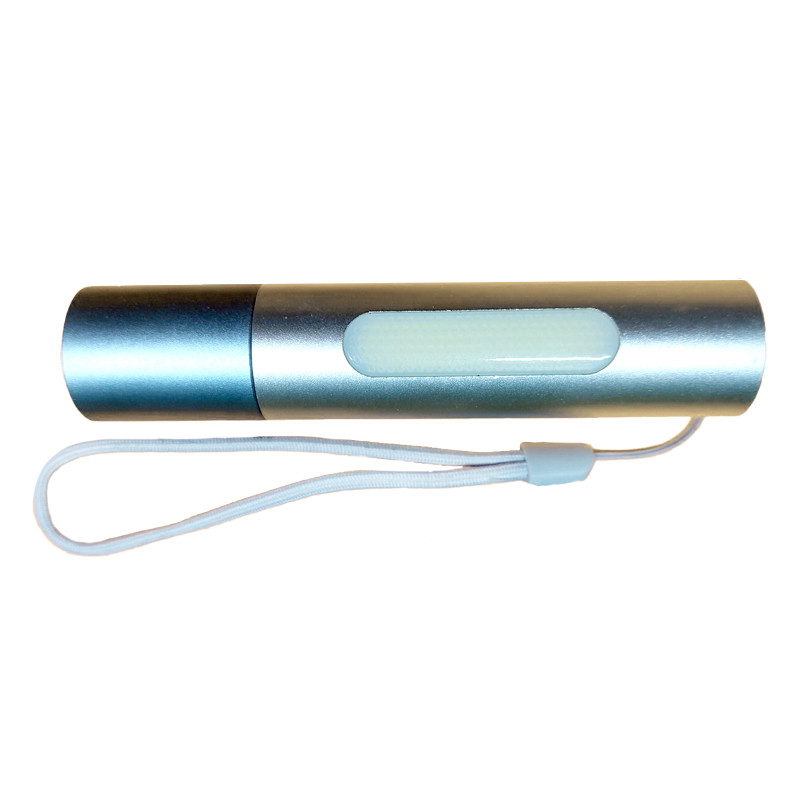 Ліхтарик із бічним світлом і акумулятором Сірий