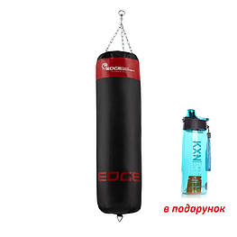 Боксерський мішок EDGE Lords 140*40см. вага 40 кг. EWW наповнений Black/Red