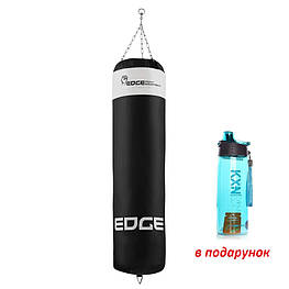 Боксерський мішок EDGE Lords 140*40см. вага 40 кг. EWW наповнений Black/White
