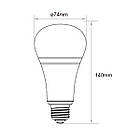 Світлодіодна лампа Mi-light Light Blub CCT+ RGB 12 W, WW (2700-3200K) + CW (6000-6500K), E27, AC 220 В, Wi-Fi, фото 4