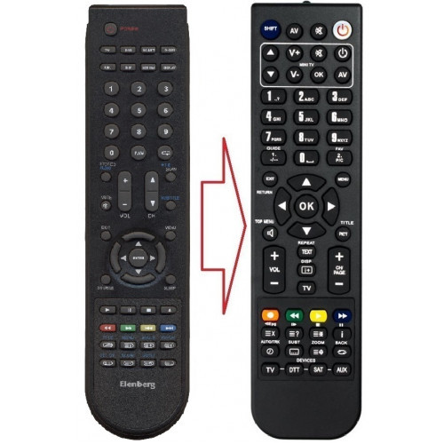 Пульт для телевізора ELENBERG HOF54B1-2 (аналог), фото 1