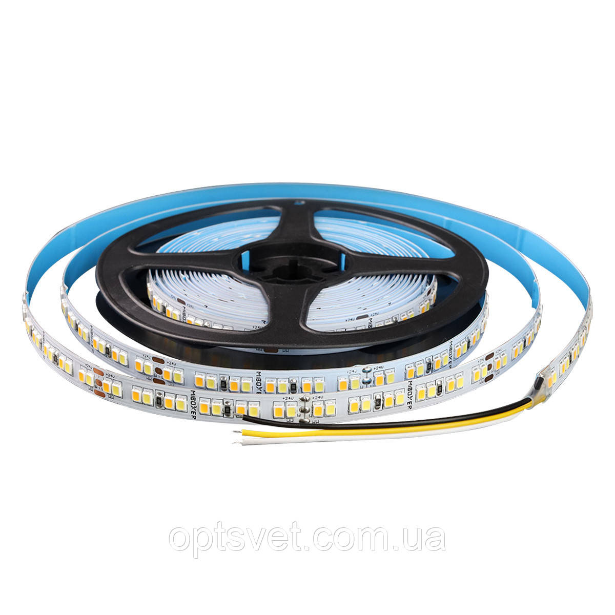 Світлодіодна стрічка Mi-light 2835-192 Dual White (96 LED 2700 K + 96 led 6500 K) 24 V, негерметична