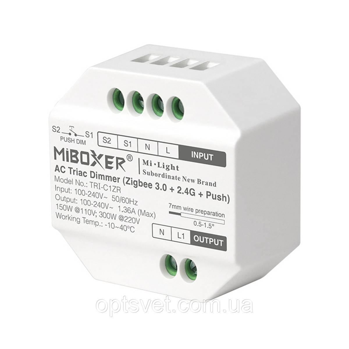 Контролер реле Mi-light 2.4GHz +TRIAC 220В TRI-C1 (ТК-С1), фото 1