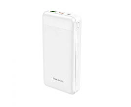 Power bank (зовнішній акумулятор) Borofone BJ19A PD20W+QC3.0 20000mAh0, білий