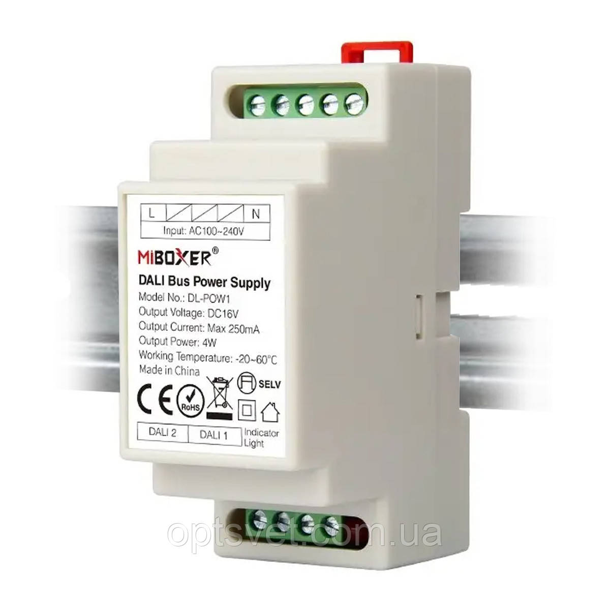 Блок живлення Mi-light DALI Bus (DIN Rail) DC16 250 mA DL-POW1 (DL-POW1)