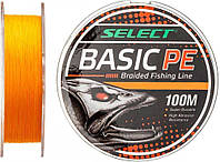 Шнур Select Basic PE 100 м Оранжевый 0,08 мм 4 кг/8 lb (18702752)