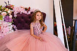 Дитяча сукня пудрово-фіолетового кольору на зріст 122-128 см, фото 2