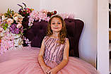 Дитяча сукня пудрово-фіолетового кольору на зріст 122-128 см, фото 4