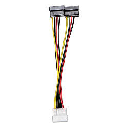 Power Cable Molex - Satax2 4PIN -15PIN 15 см. Для підключення жорстких дисків до блоку живлення