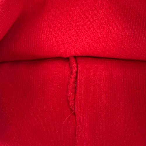 Трикотажная шапка с отворотом для девочки (одинарная)