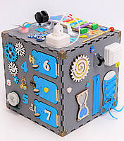 Бізікуб 30Х30Х30 Бізікуб Бізіборд Дитячий розвиваючий куб комплекс Подарунок для однорічної дитини