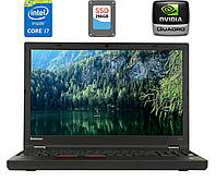 Рабочая станция Lenovo W541/15.6"/Core i7 4 ядра 2.8GHz/16GB DDR3/256GB SSD/Quadro K2100M 2GB/Webcam