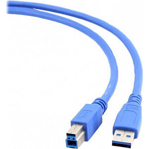 Кабель USB 3.0 Type A - Type B (AM-BM) 1.8м ATcom (12823) синій