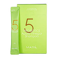 Шампунь для балансу pH шкіри голови з пробіотиками Masil 5 Probiotics Apple Vinegar Shampoo 8ml