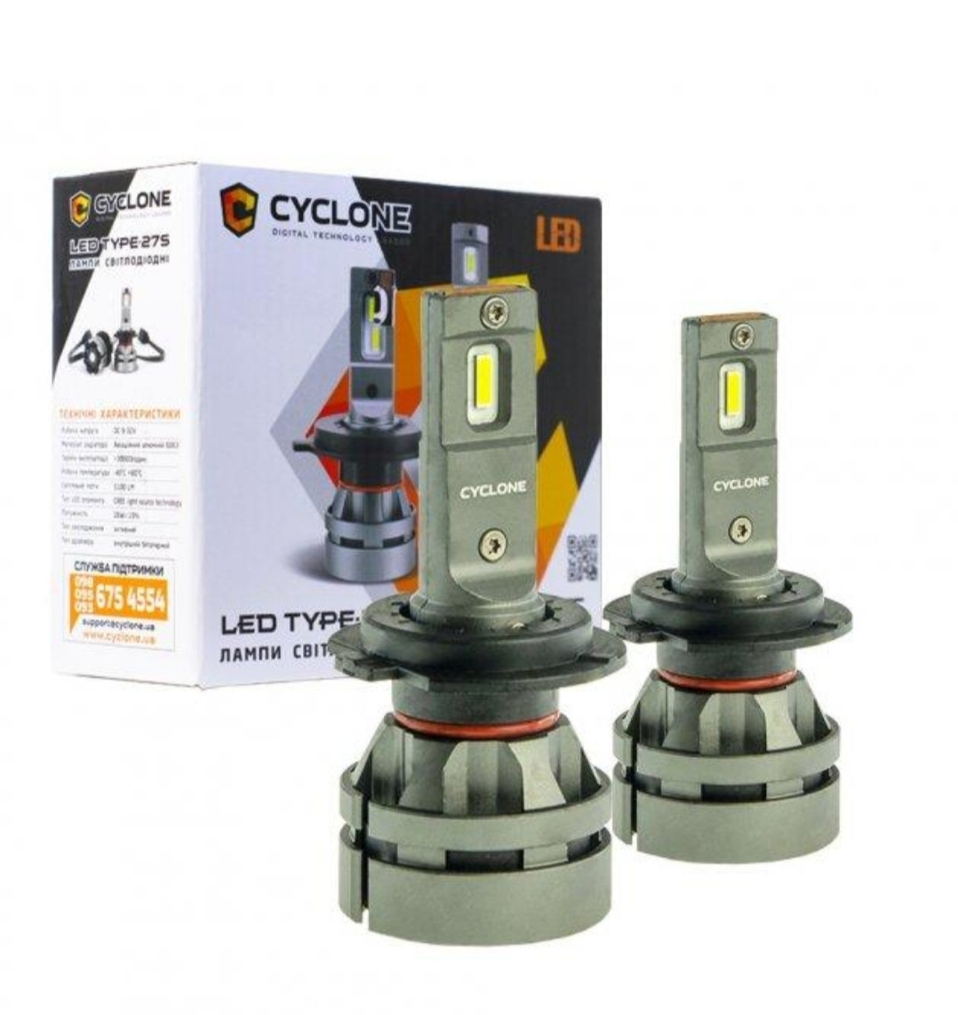 Лампи LED Cyclone H7 type-27 5000k 5100Lm 12v, 24v
