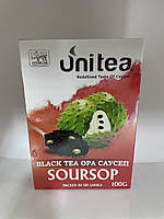 Чай Unitea Black Tea OPA Soursop Черный Цейлонский Крупнолистовой 100 грамм