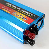 Інвертор напруги чиста синусоїда з 12V в 220V 600W, Підвищувальний перетворювач, Інвертор для котла, фото 4