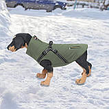 Geycete pet Outdoorfront пальто для собак, зимова куртка непромокальна зелена S, фото 5