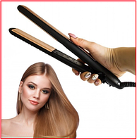 Плойка прибор для укладки волос с турмалиновым покрытие Gemei GM-2955 утюжок выпрямитель для волос механически