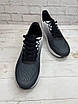 Чоловічі весняні кросівки чорний + сірий, біла підошва, зручні ( р. 40-45), фото 6