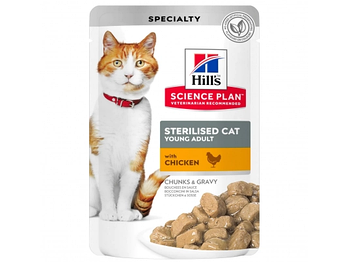 Корм ветеринарний для стерелізованих/кастрованих котів Wet SP Fel YA Ster Ch 85г, Курка