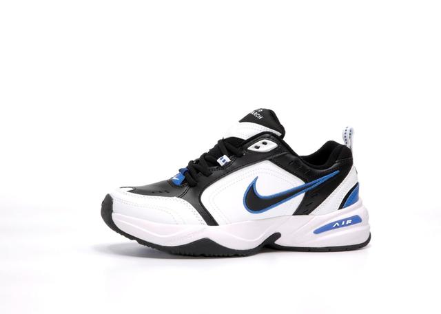 Nike Air Monarch IV Black White Blue фото