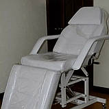 Кушетка косметологічна стаціонарна масажний стіл для косметолога з регулюванням CH-233 white, фото 3