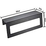 Полиця для ванної, душової кімнати під рушник металева, фото 3