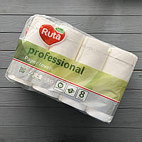 Рушники паперові Ruta Professional 2шар білі (8рул/уп)