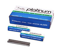 Запасные лезвия Platinum (5шт) к бритве профессиональной односторонние для бритья