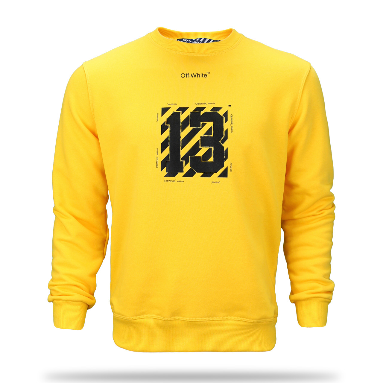 Світшот жовтий з чорним OFF-WHITE "13" YEL L (Р) 19-503-001