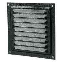 Вентиляционная решетка 150 х 150 мм (черная)