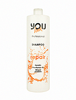 Шампунь для волос You Look Professional Shampoo Repair для сухих и осветленных волос, 1000 мл