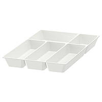 Лоток в ящик для столових приладів білий UPPDATERA 32х50 см