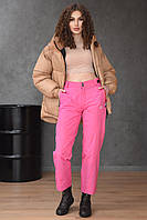 Штаны лыжные женские розового цвета Уценка 154510T Бесплатная доставка