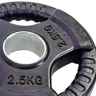 Диск обгумований для олімпійської штанги 2.5 кг Рекорд TA-8122-2_5, фото 3