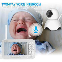 ВІДЕОНЯНЯ BOYFUN BABY MONITOR SYSTEM BM-RXCD02 МОНИТОР 5", Amazon, Германия, фото 4