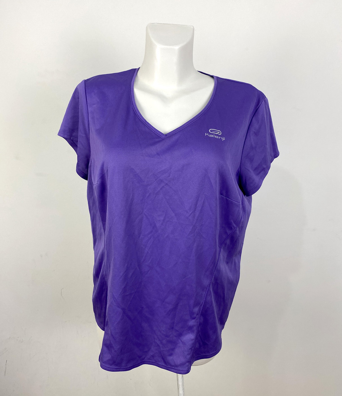Футболка спортивна Kalenji, фіолетова, Разм L (175 см), Хорост