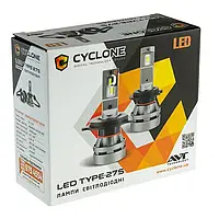 ЛАМПА СВЕТОДИОДНАЯ ДЛЯ ФАР CYCLONE LED H7 5000K 5100LM CR TYPE 27S 2 ШТ