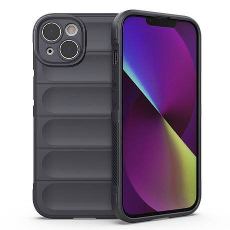 Силіконовий чохол Wavy для iPhone 14 Plus Steel, фото 1