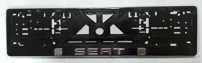 Рамка номерного знака SEAT рельефна - фото 1 - id-p1761685302
