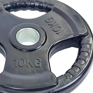 Диск обгумований для олімпійської штанги 10 кг Рекорд TA-5706-10, фото 4