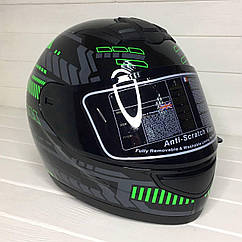 Шолом Forte 902, чорно-зелений, L