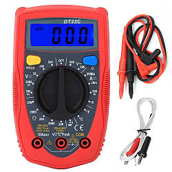 Мультиметр-тестер цифровий Digital Multiter DT 33 C, термопара, підсвітка