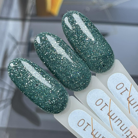 Світловидбиваючий гель лак с платиной GeliX Disco Platinum 10, фото 1