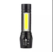 Ліхтар ручний акумуляторний світлодіодний Bailong BL-511 COB usb micro charg/Чорний BR000062, фото 3