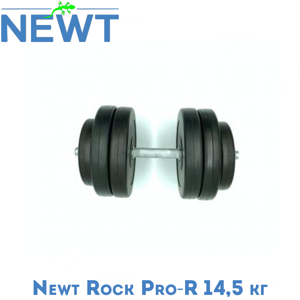 Гантель розбірна композитна домашня гантель пластикова для тренувань Newt Rock Pro-R 14,5 кг