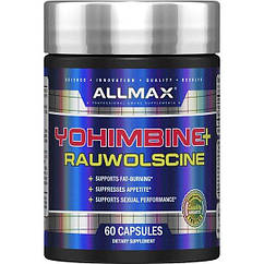 Йохімбін + раувольсцин AllMax Yohimbine + Rauwolscine 60 Capsules