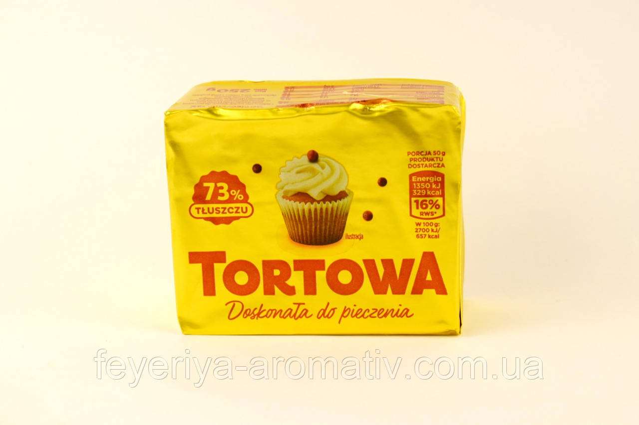 Маргарин для випічки Tortowa 73%, 250гр (Польща)