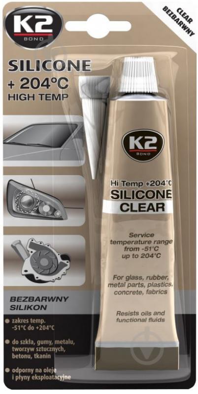 Герметик силіконовий K2 Silicone Clear прозорий